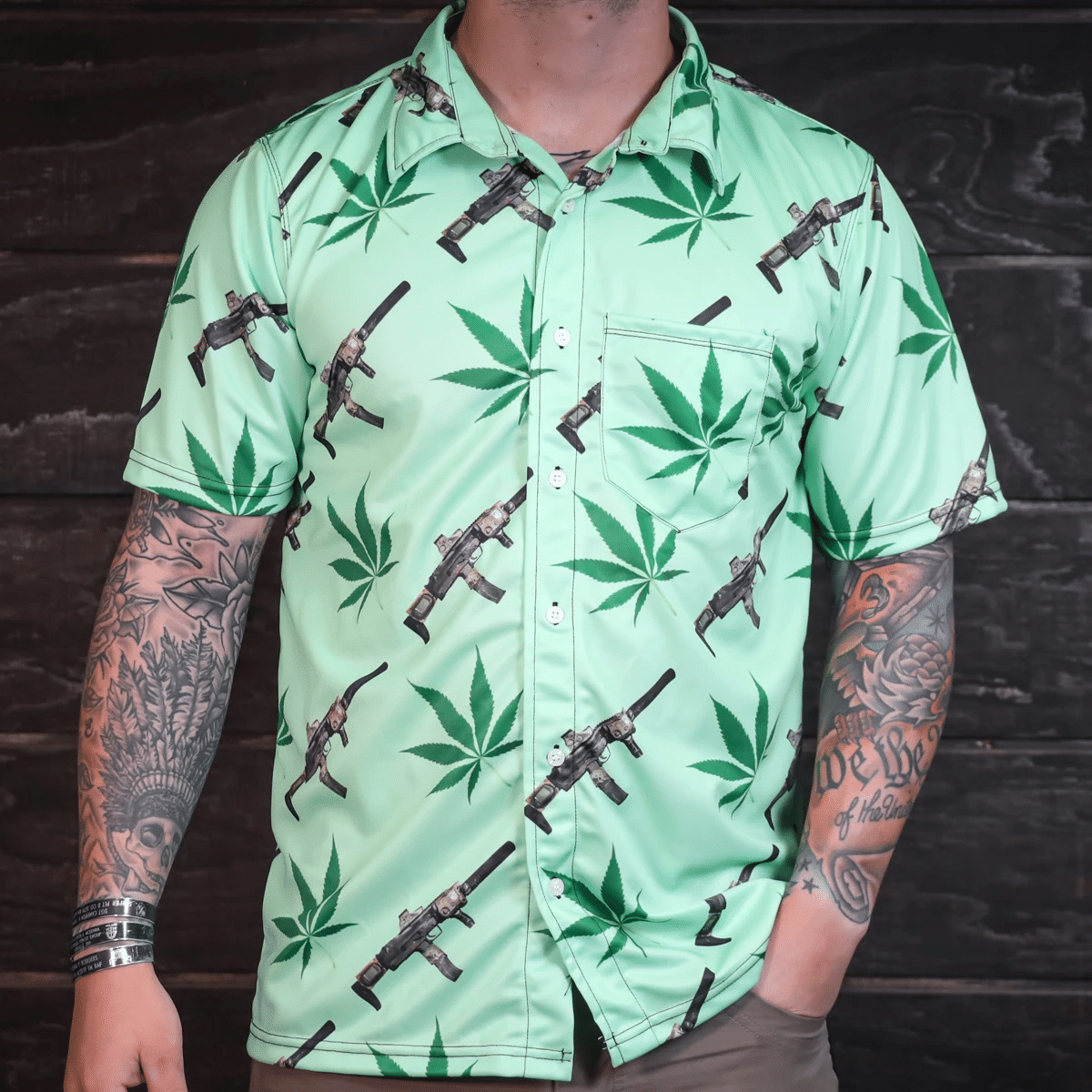 Aloha Canna Mp7 Hawaiian Shirt