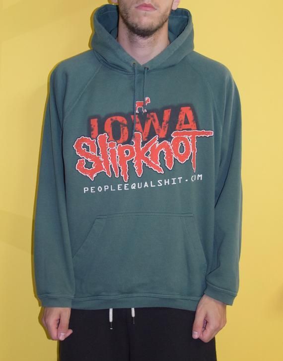 Slipknot Iowa Vintage Hoodie Fruit Of The Loom Box Fit Shirt