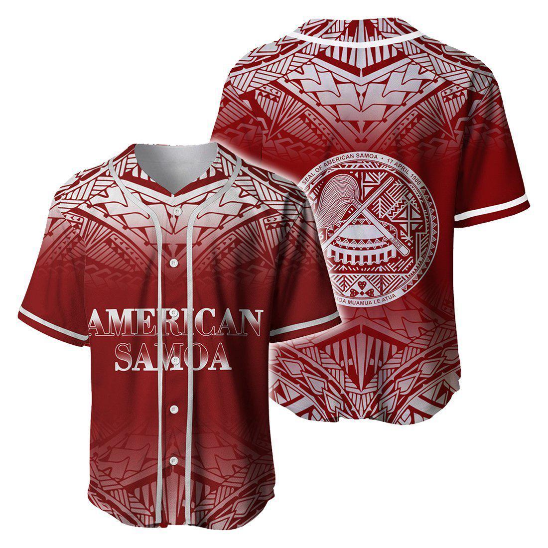 American Samoa Baseball Jersey Shirt