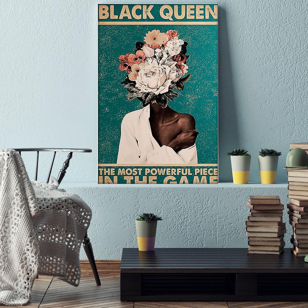 West Africa Best Canvas Prints Perfect Melanin Poster Print Black Girl Wall Black Man Appealing Canvas Home Decoration