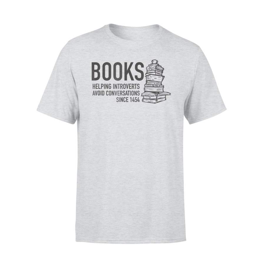 Books Helping Introverts Funny T Shirt - ReadingLLC