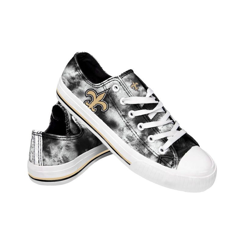 New Orleans Saints NFL Womens Low Top Tie-Dye Canvas Shoes