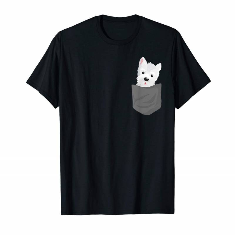 Dog In A Pocket Cute Westie Terrier Lover Puppy T-shirt