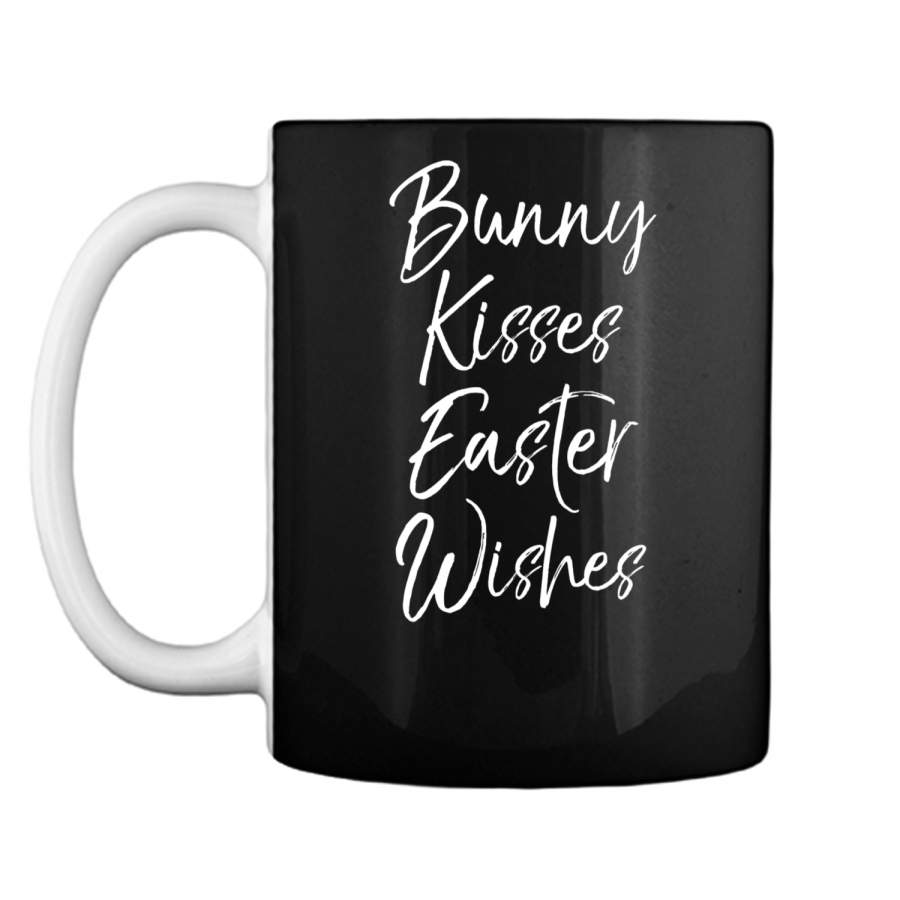 Bunny Kisses Easter Wishes Shirt Fun Cute Easter Shirt Mug