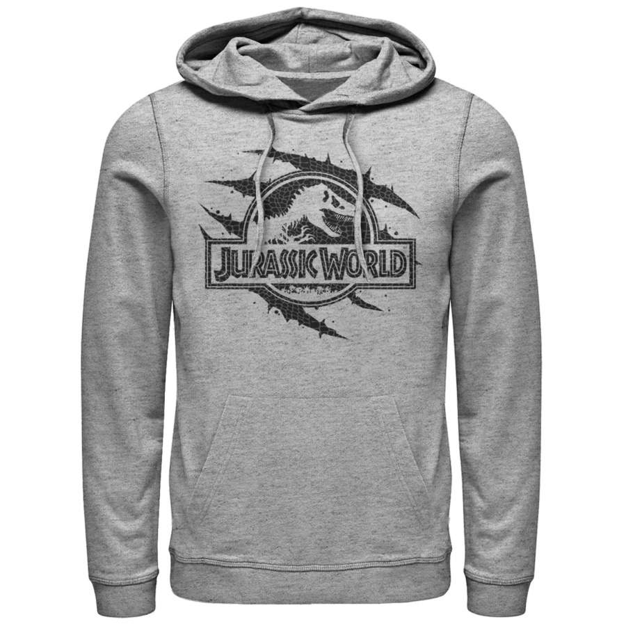 Jurassic World Men’s Scale Logo Claw Marks Lightweight Hoodie