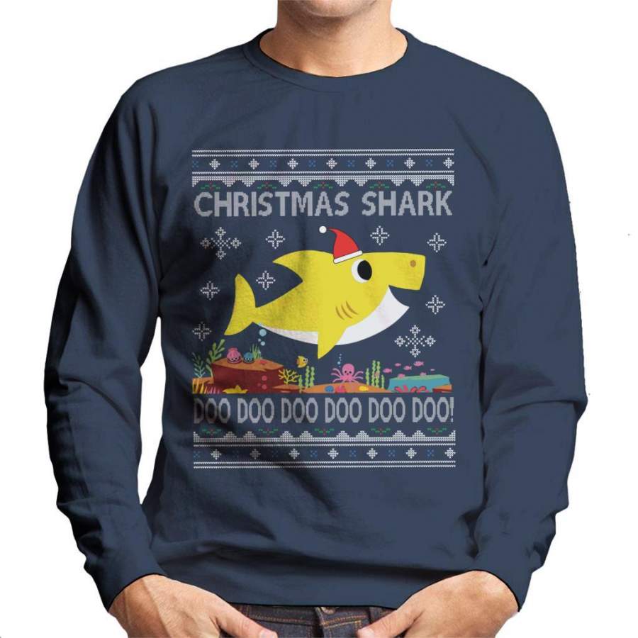 Baby Shark Christmas Knit Men’s Sweatshirt