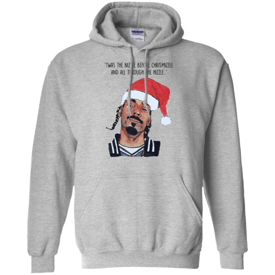 AGR Twas the nizzle before chrismizzle and all through the hizzle Gildan Pullover Hoodie