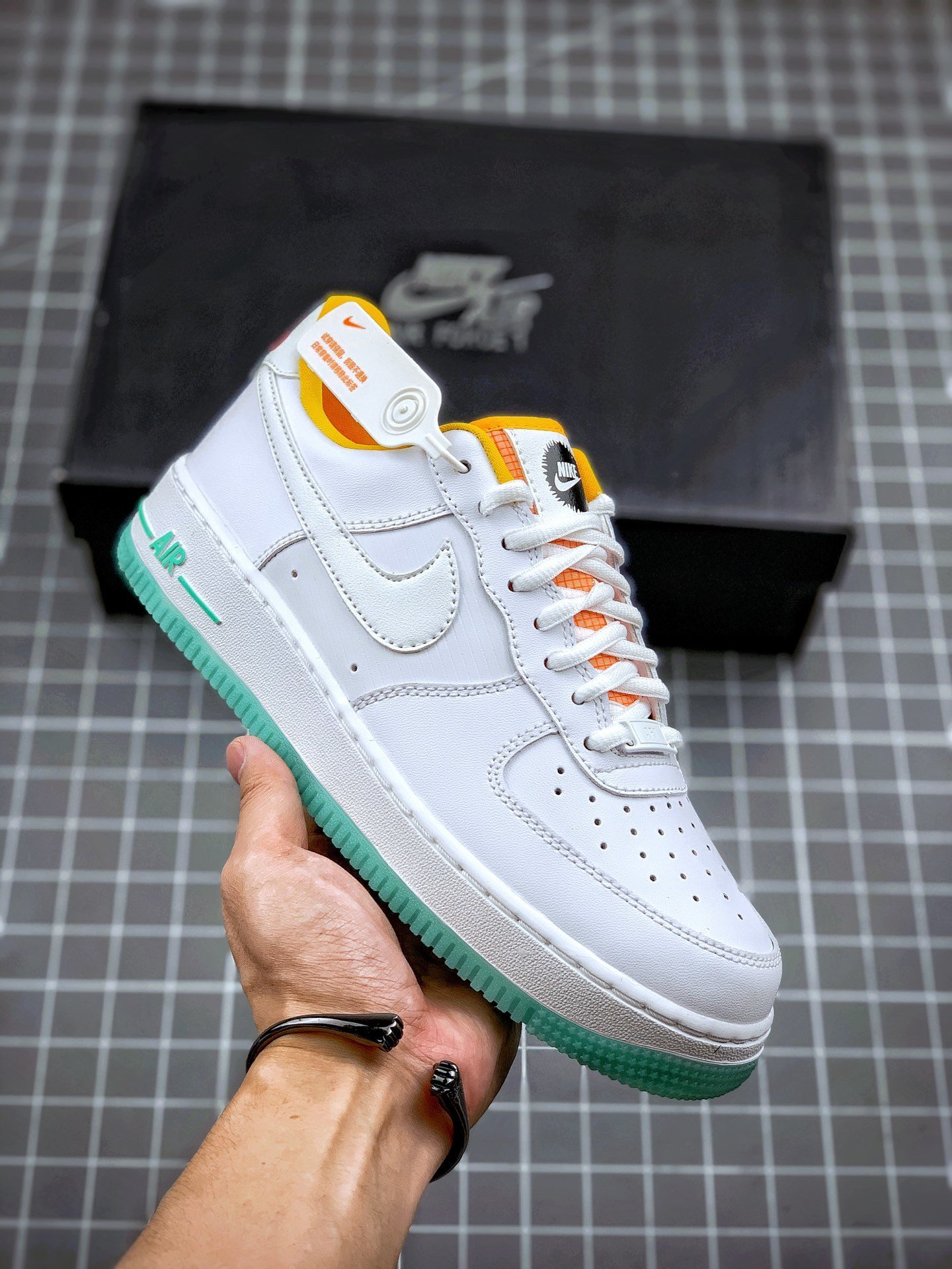 Nike Air Force 1 Low WhiteYellowClear 5340150