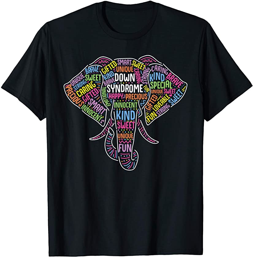 Trisomy 21 Down Syndrome Elephant T-Shirt