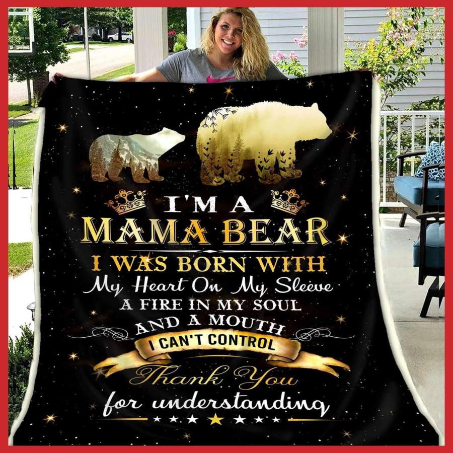 Bear Blanket Giving Daughter/Son Thank You For Understanding