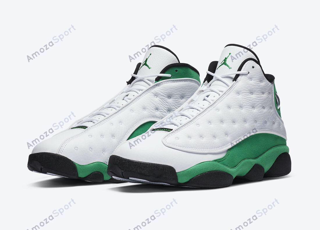 Jordan 13 Retro White Lucky Green Basketball Shoes Sport Sneakers