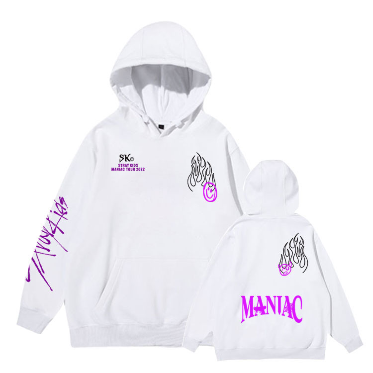 2022 New Korean Fashion K Pop Kpop K-pop Clothes StrayKids MANIAC Hoodie Sweatshirts Pullovers Female Harajuku Streetwear Top alx