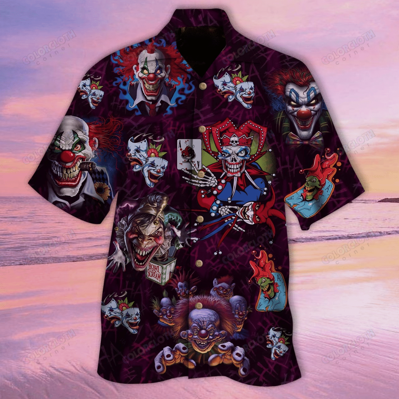 What Scary Skull Clowns! Oh Just Have Fun Hawaiian Shirt TY245124