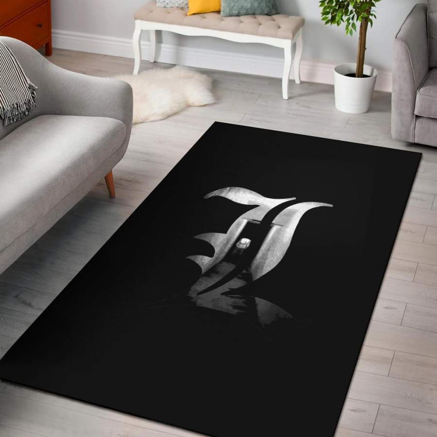 Death Note logo Area Rug Carpet