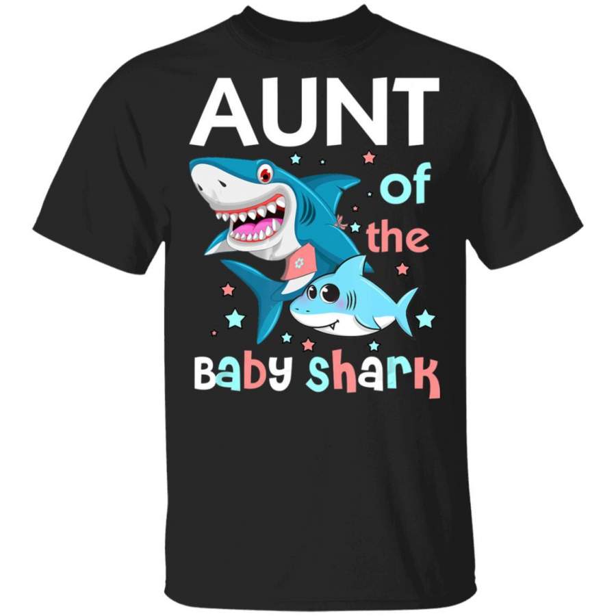 Aunt of The Baby Shark Funny Auntie and Niece Nephew Coffee Mug Unisex Men Women Tshirt