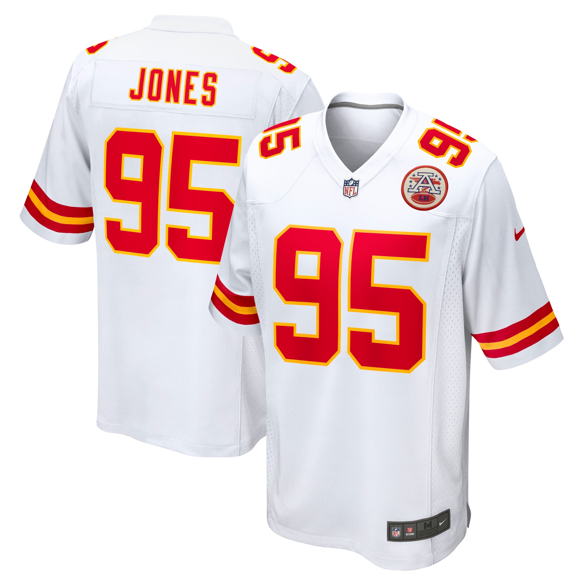 Men’s Kansas City Chiefs Chris Jones White  Game Jersey