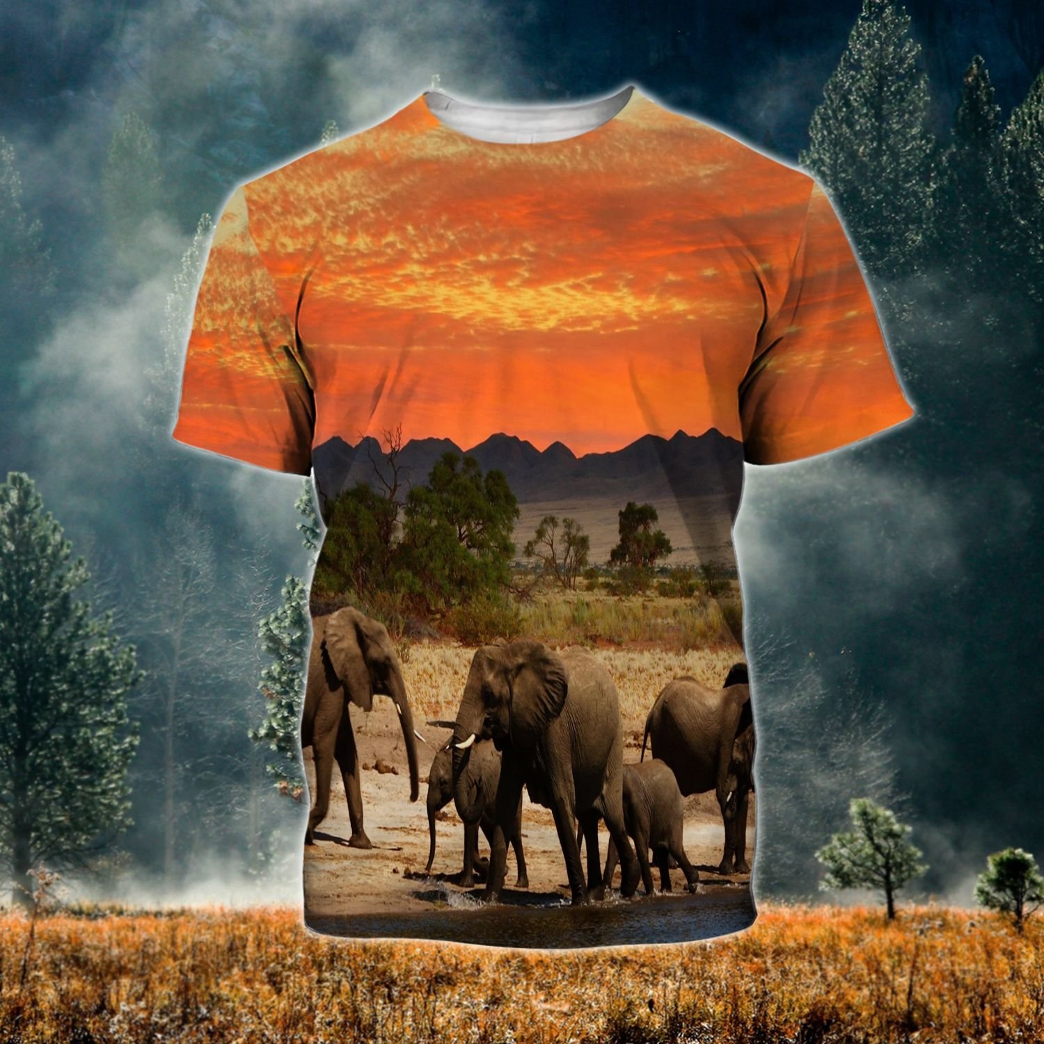 Elephant Ver03 Tthj200721Nby Unisex 3D T-Shirt All Over Print