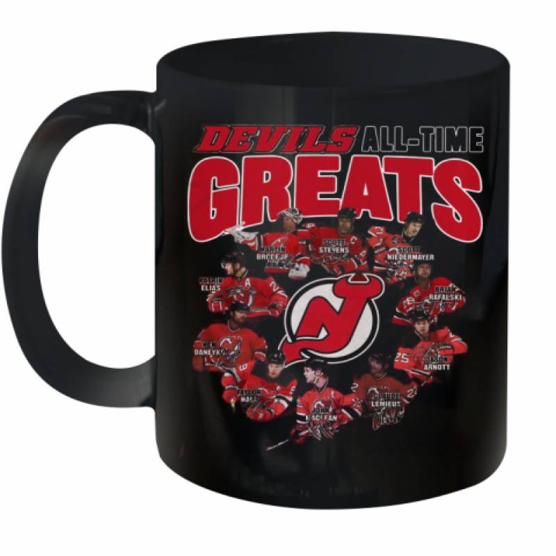 Original New Jersey Devils All Time Greats Signatures Ceramic Mug 11oz