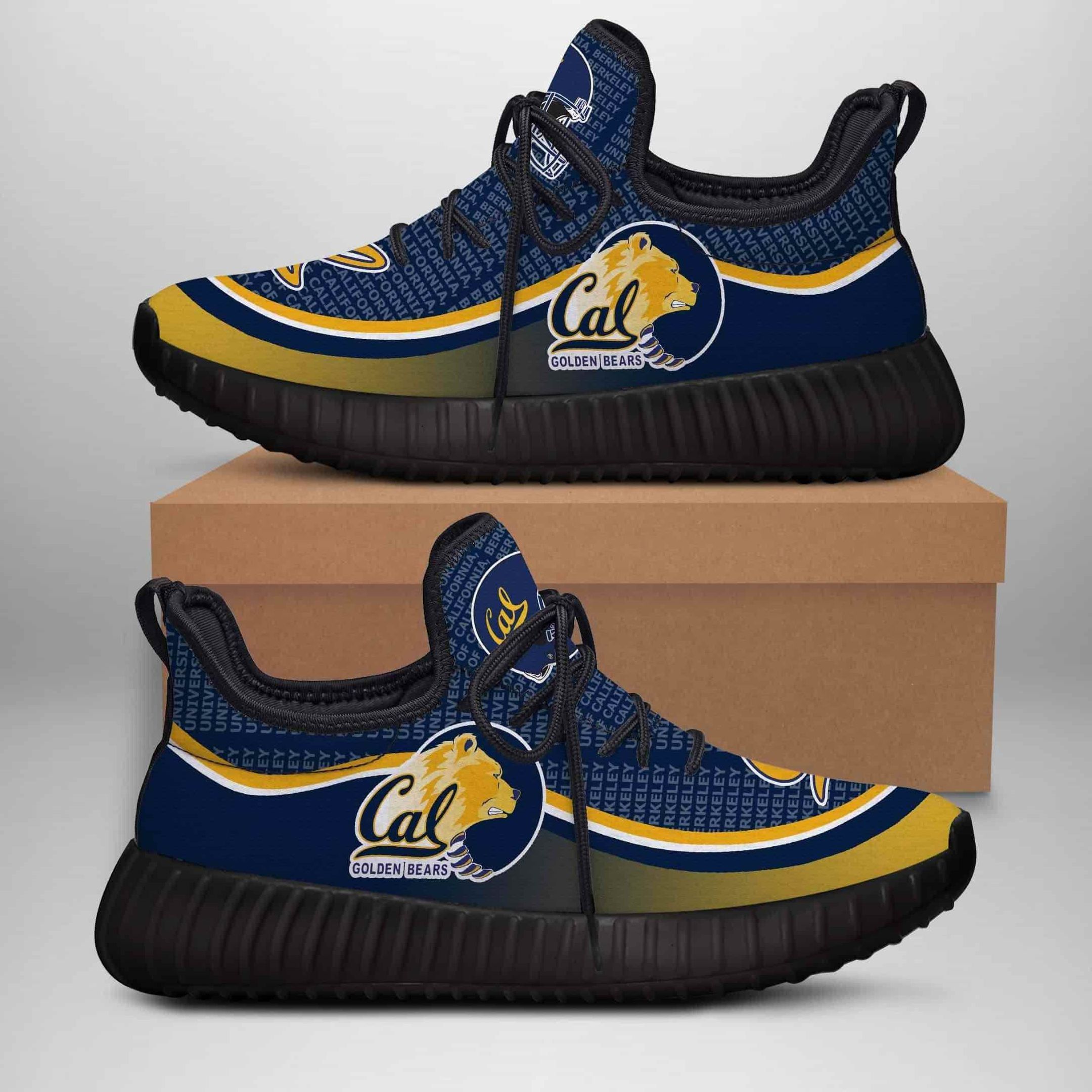 California Golden Bears Yeezy Boost Shoes Sport Sneakers