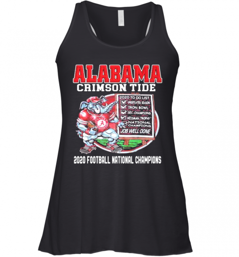 Alabama Crimon Tide 2020 Football National Champions Elephant Racerback Tank