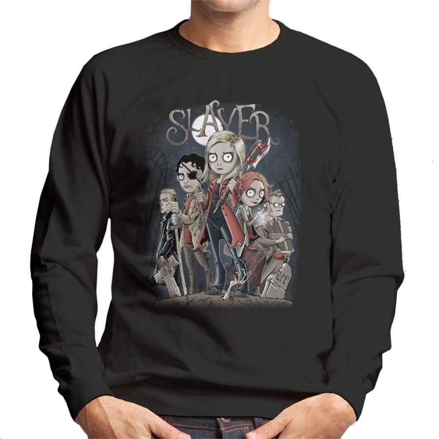 Buffy The Vampire Slayer Tim Burton Style Men’s Sweatshirt