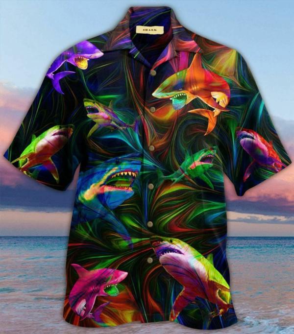 Animals Shark Hawaiian Gift For Men Shirt