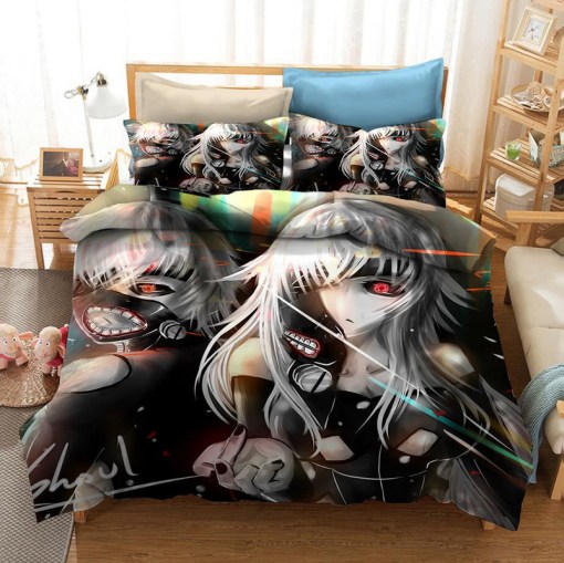 Tokyo Ghoul Kaneki Ken 22 Duvet Cover Pillowcase Home Decor 3D Bedding Set 4301