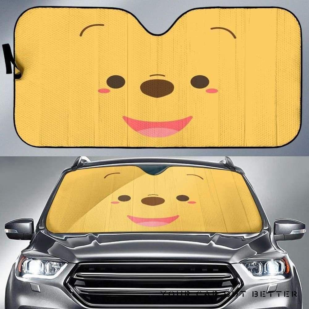 [Car Sunshade] Pooh Face  -4459