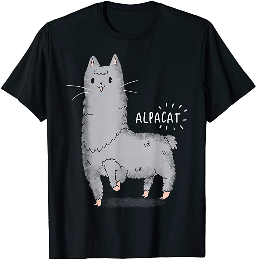 Alpacat Alpaca Cat Kitten Llama Funny Kitty Hybrid Animal T-Shirt