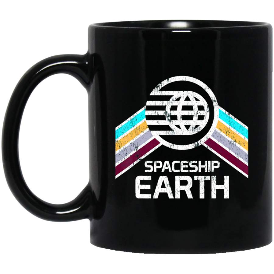 Vintage Spaceship T Earth Coffee Mug