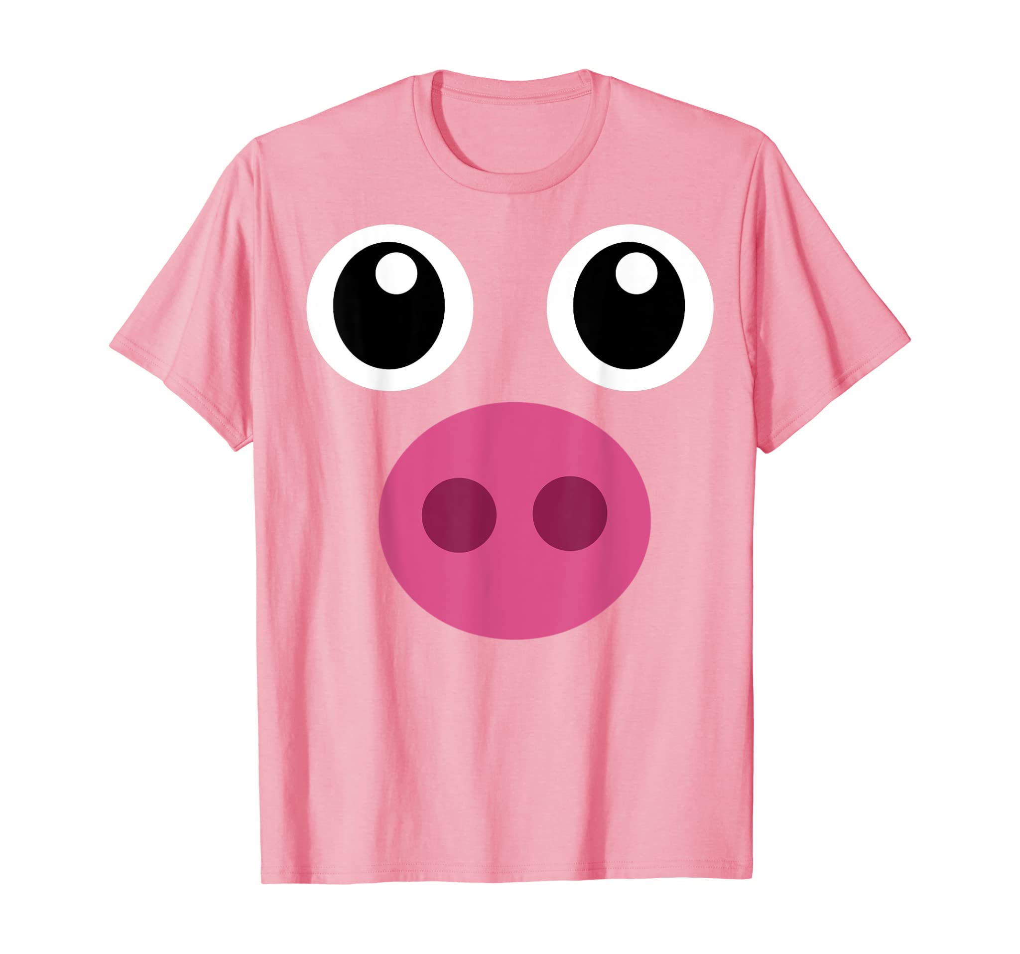 Funny Pig Face Shirt Swine Halloween Costume Gift T-Shirt