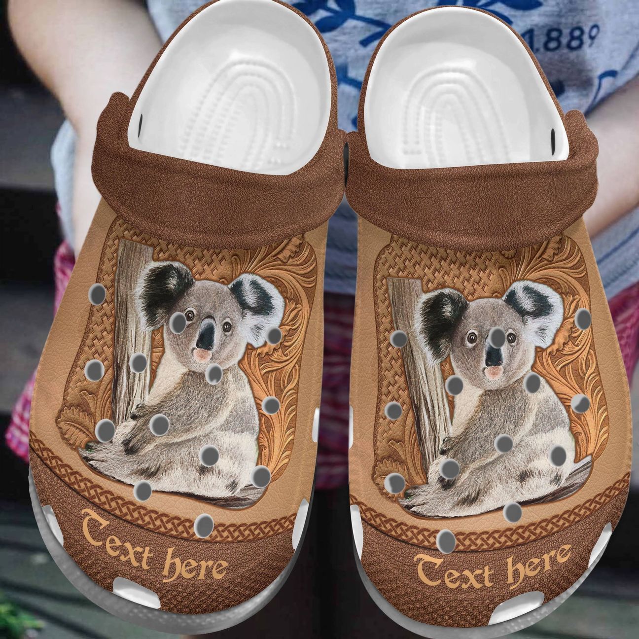 Koala Personalize Clog, Custom Name, Text, Fashion Style For Women, Men, Kid, Print 3D Personalized Beautiful Koala