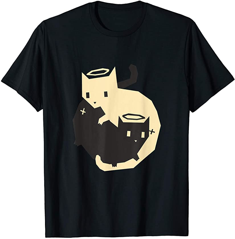 Cat Yin Yang Peace Loving Interconnected Cats Kittens T-Shirt