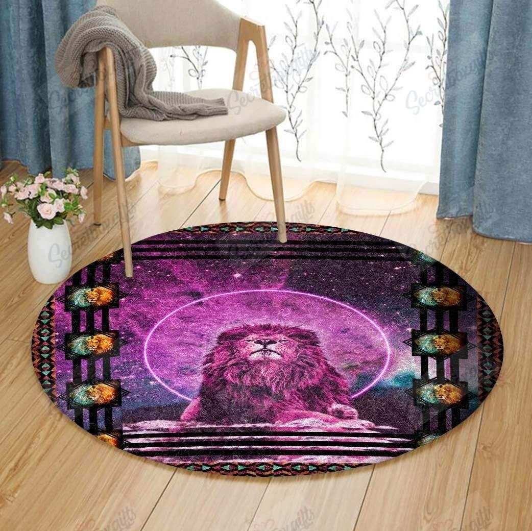 Violet Lion YY426 Round Rug CYLI0308