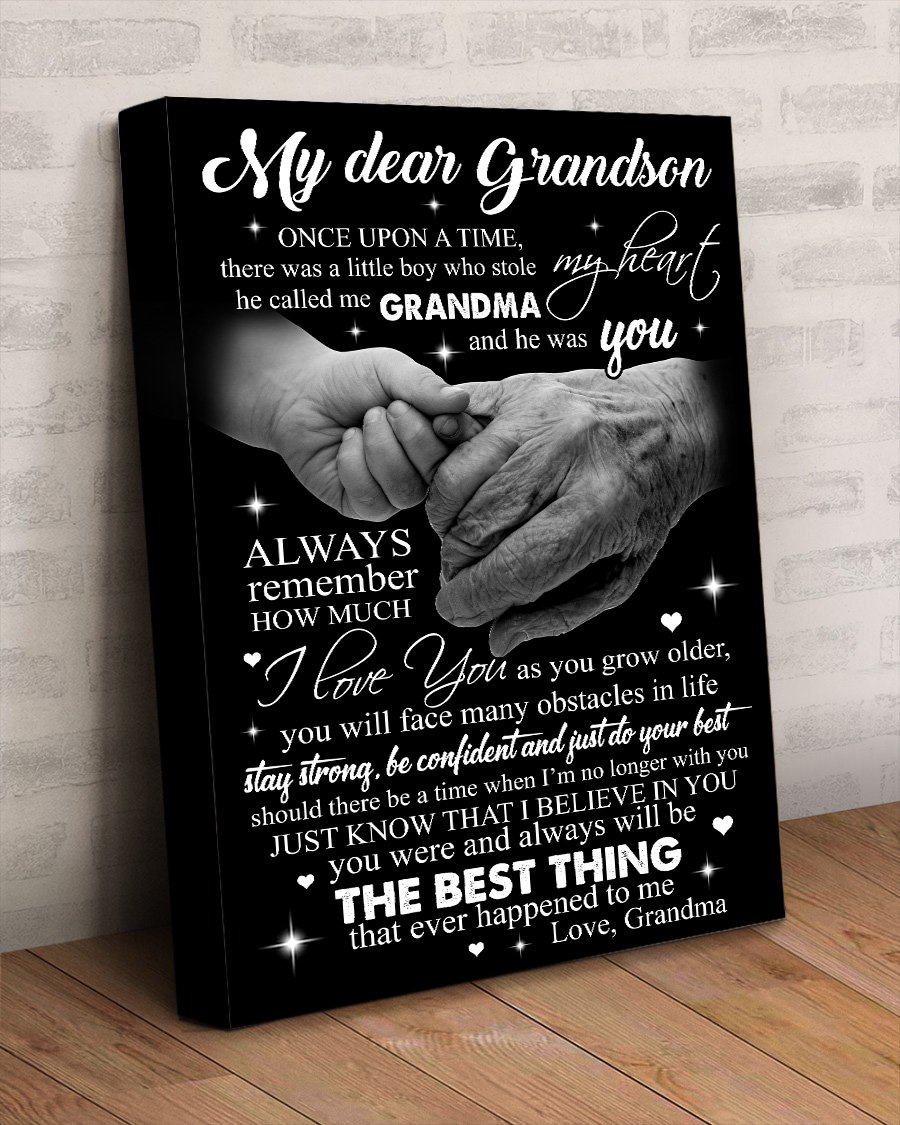 Lovelypod – Grandson Posters, My Dear Grandson Once Upon A Time Grandma ...