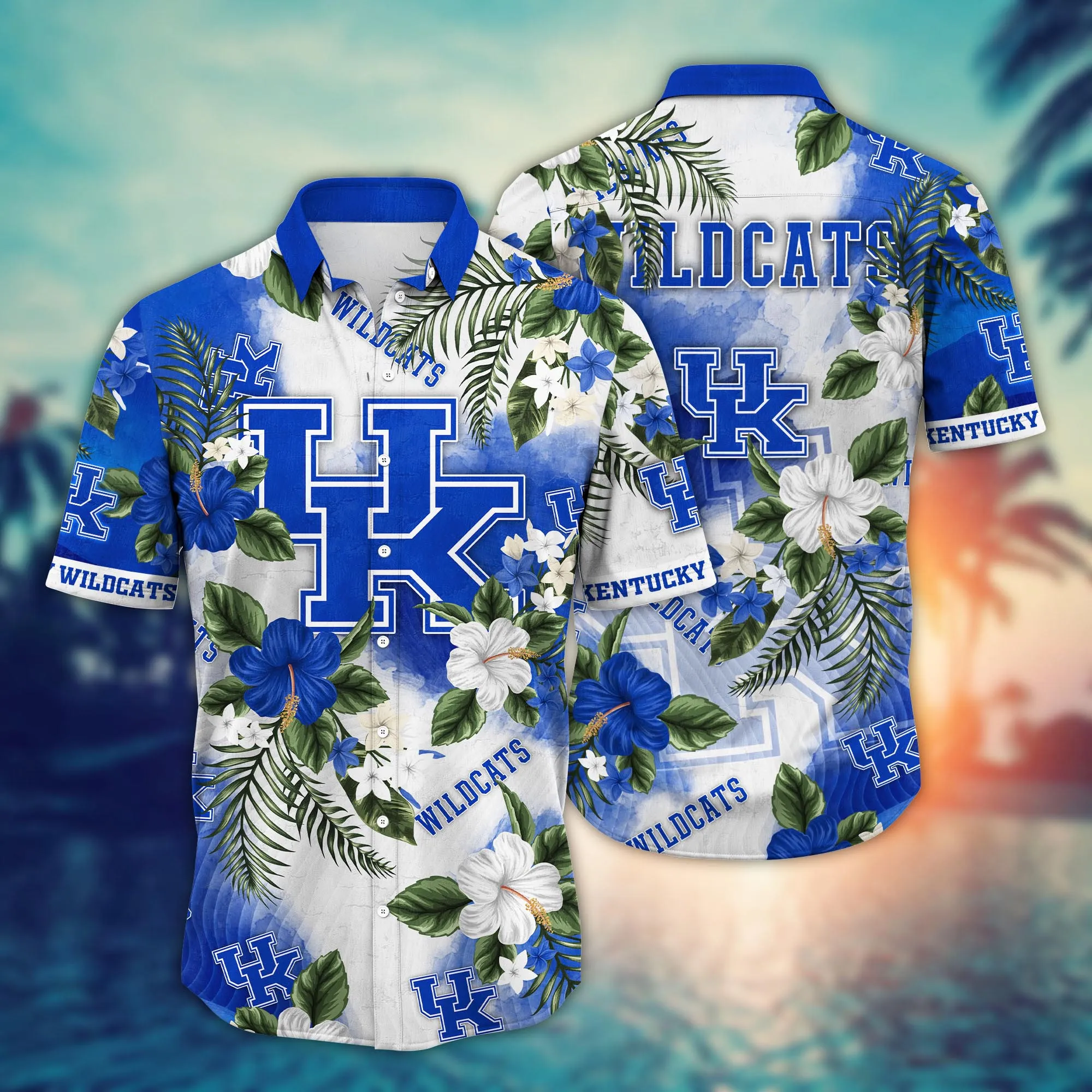 Kentucky Wildcats NCCA Hawaiian Shirt Midsummertime Aloha Shirt