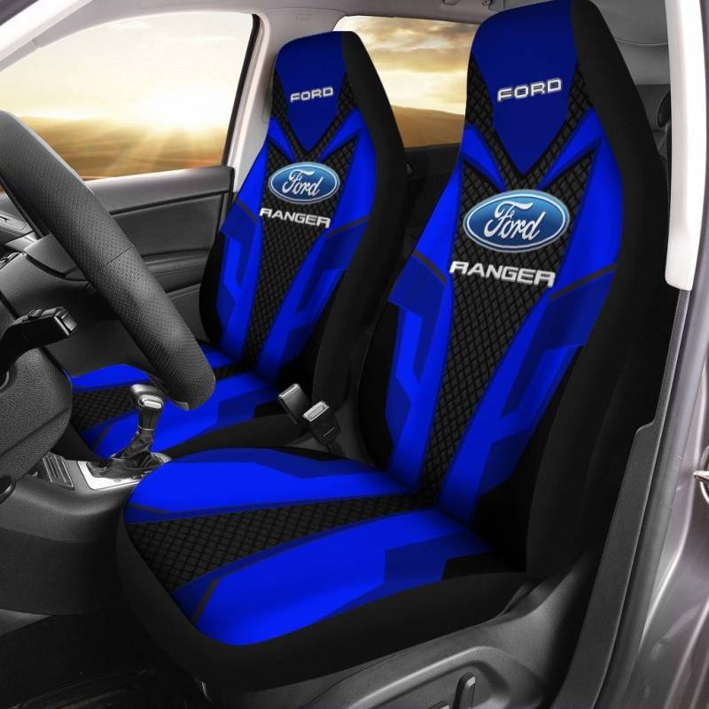 Ford Ranger BDA Car Seat Cover (Set of 2) Ver1 (Blue) Fashionspicex Shop