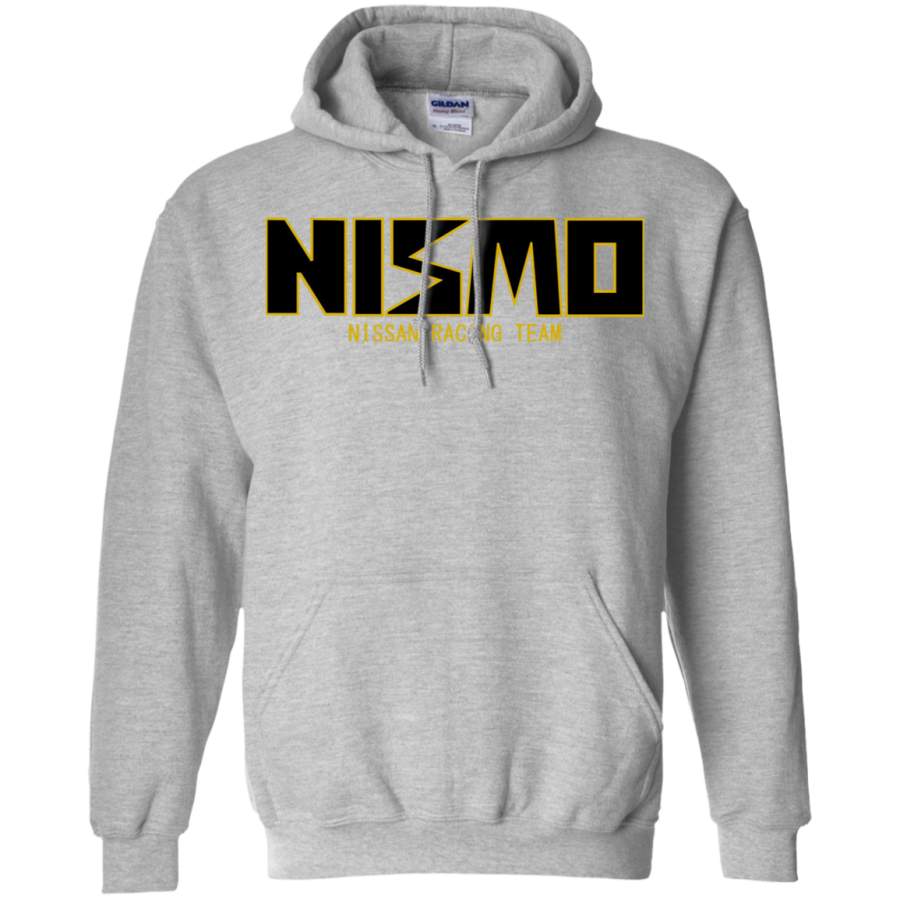 AGR Classic Gold and Black NISMO Nissan Racing Team Logo Gildan Pullover Hoodie