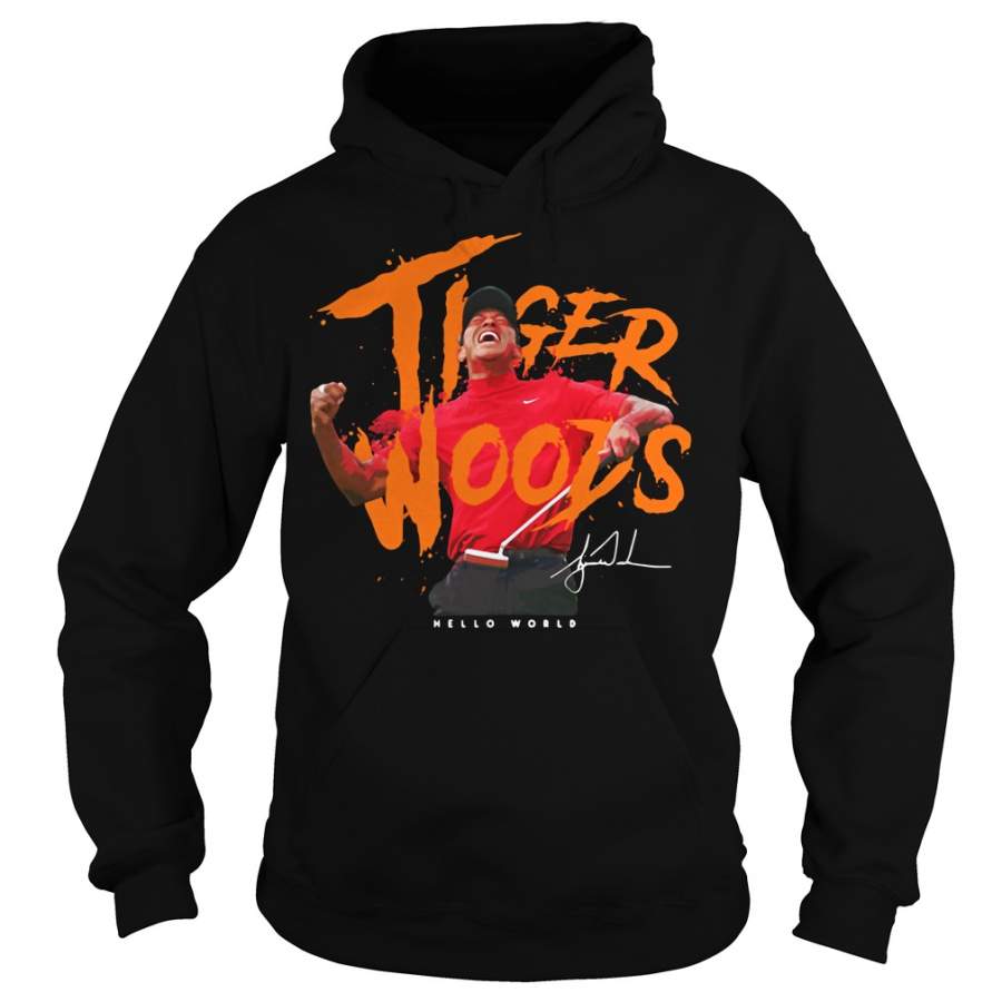 Eldrick Tont Tiger Woods hello world Hoodie