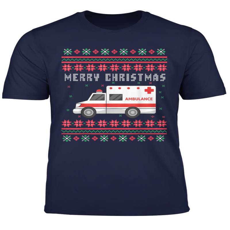 Ambulance Ugly Christmas Gift Idea T Shirt