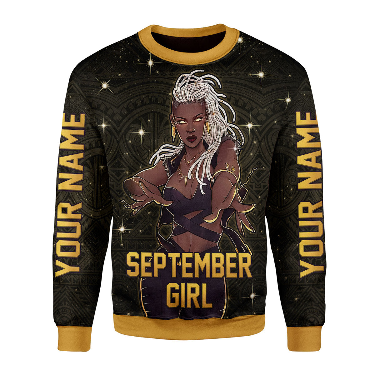 Customspig Personalized Ugly Sweater September Girl 3D Apparel