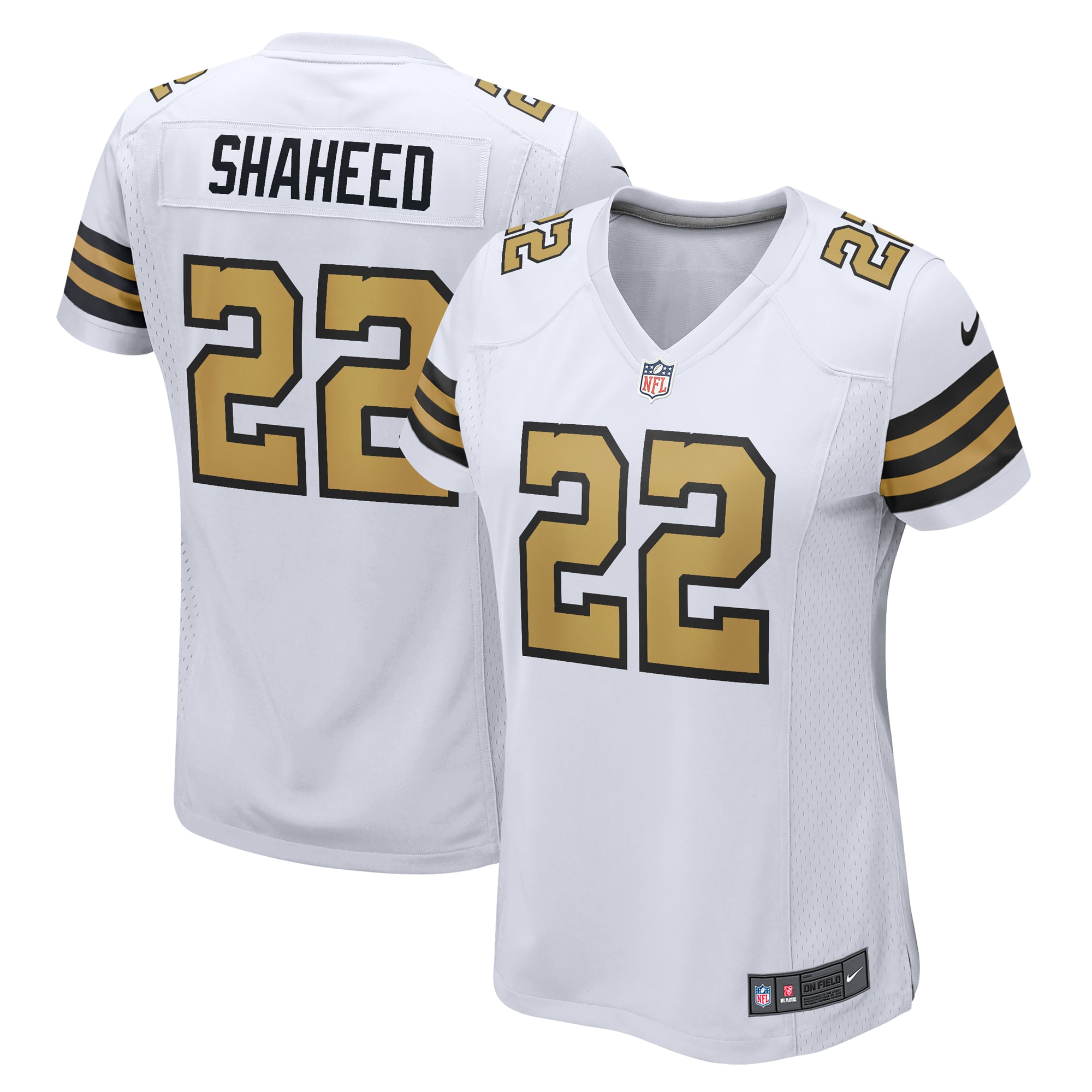 Rashid Shaheed New Orleans Saints Women's Alternate Game Jersey – White