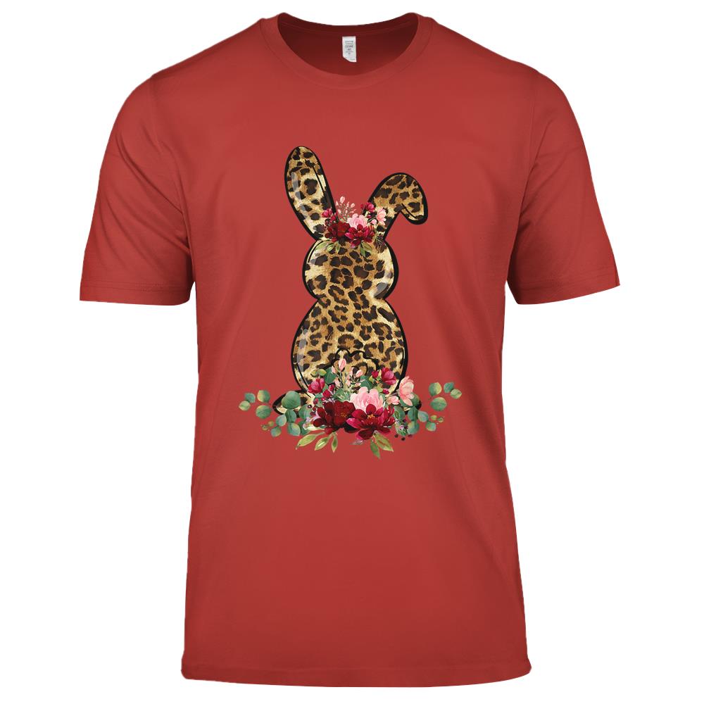 Bunny Leopard Print Rabbit Cute Easter Premium T Shirts