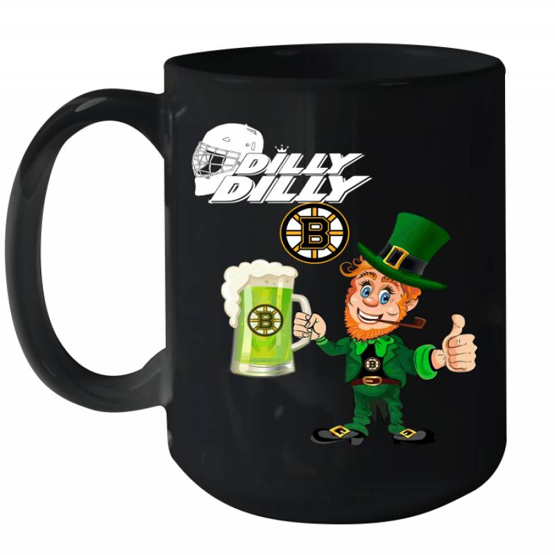 Boston Bruins Dilly Dilly Saint Patrick Day Ceramic Mug 15oz