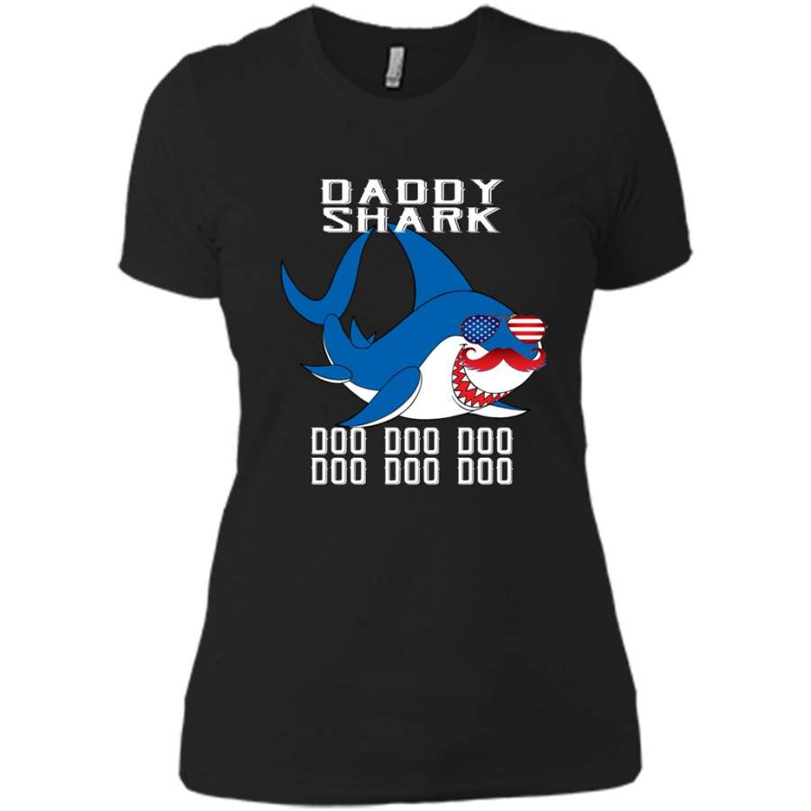 Daddy Shark Doo Doo Doo 2 – District Made Ladies Shirt