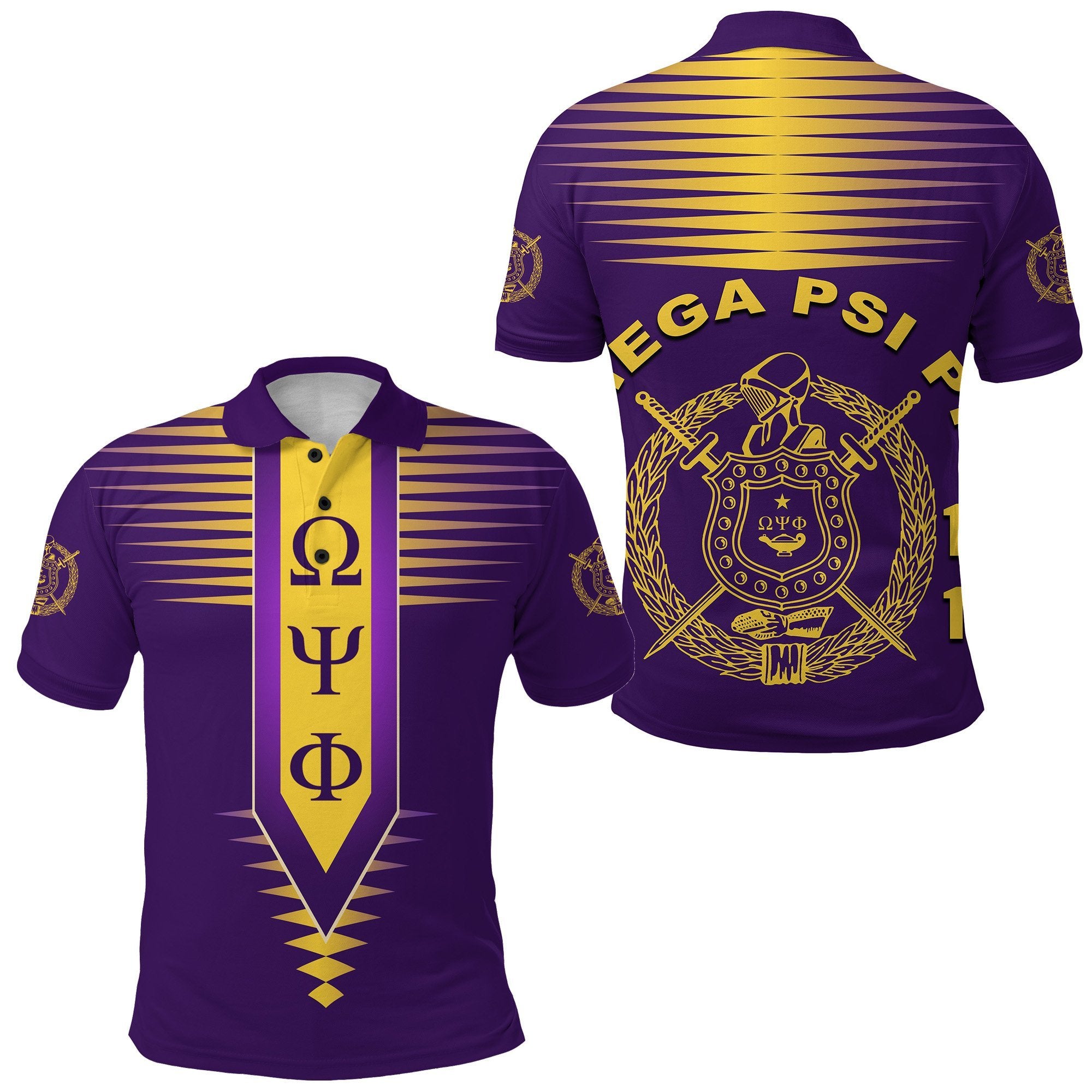 Omega Psi Phi Fraternity Polo Shirt Original Style Lt8