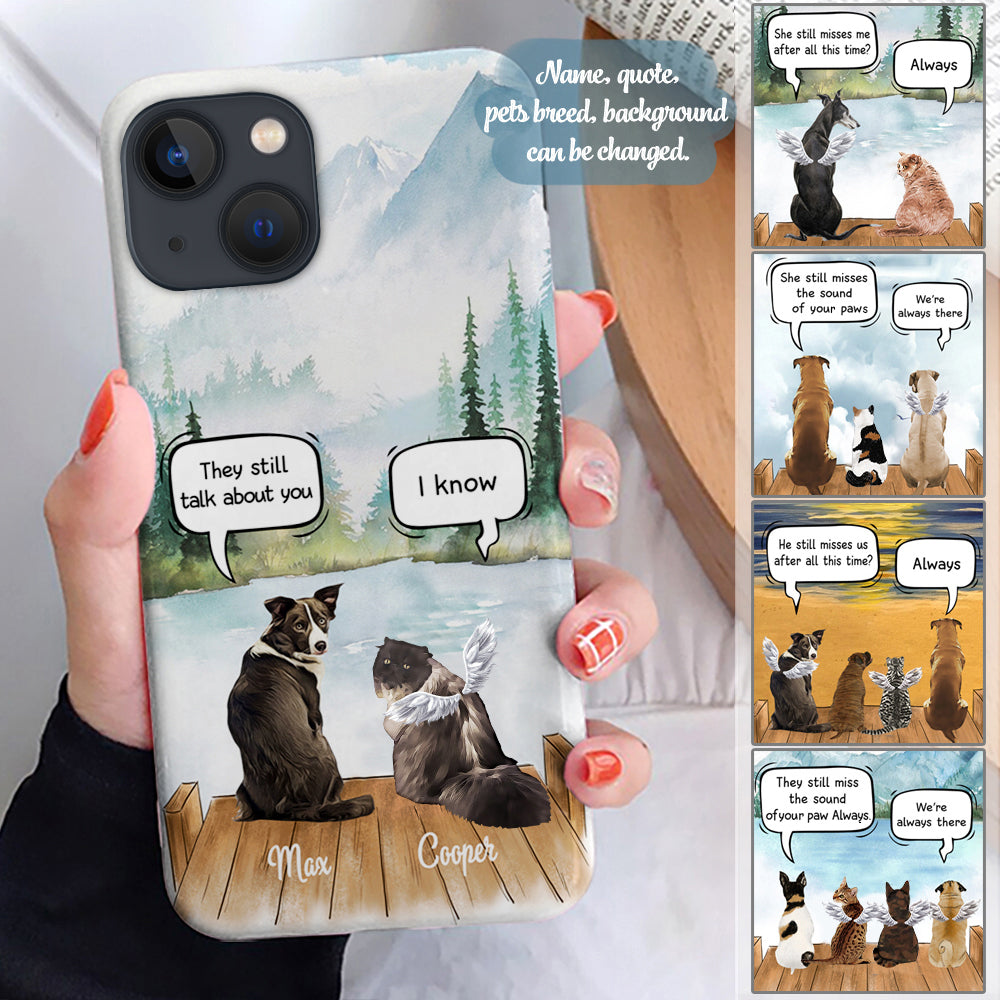 Custom Phone Case For Pet Lovers – Best Gift With Custom Names, Dogs, Cats, Rabbits – Up To 4 Pets/Dogs/Cats – Pets’ Conversation – Furlidays