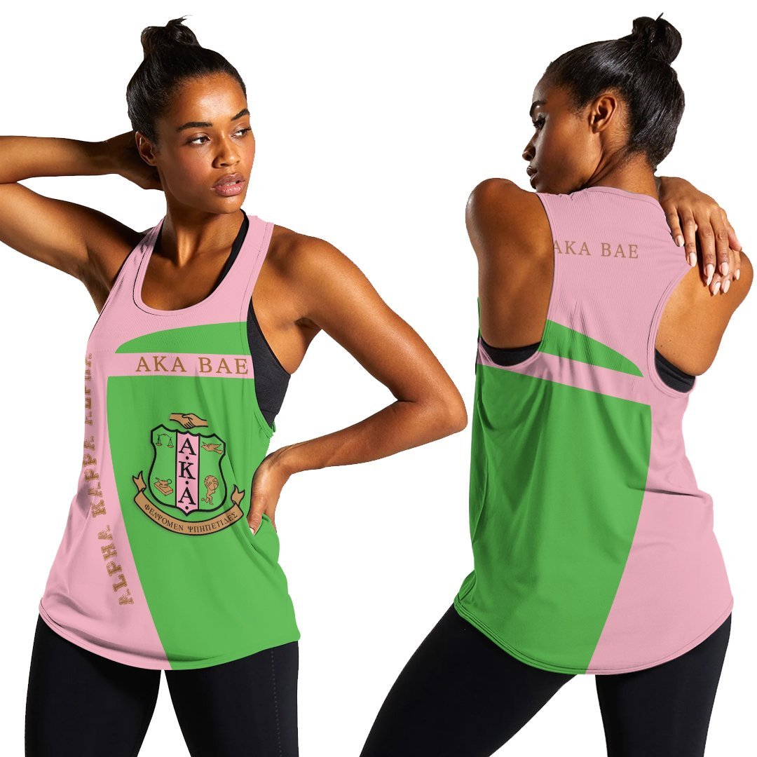 Wonderprint Tank Top Alpha Kappa Alpha Aka Bae Tank Top Iconic Style