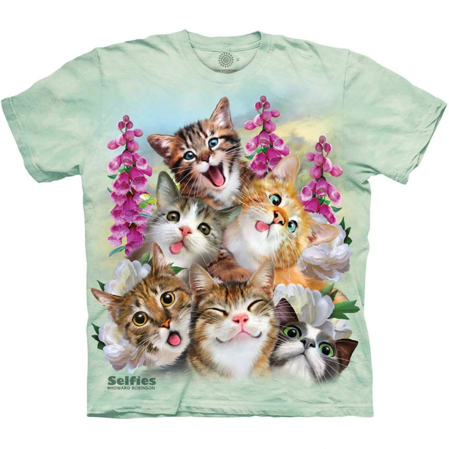 Kitten Selfie – Adult Unisex T-Shirt