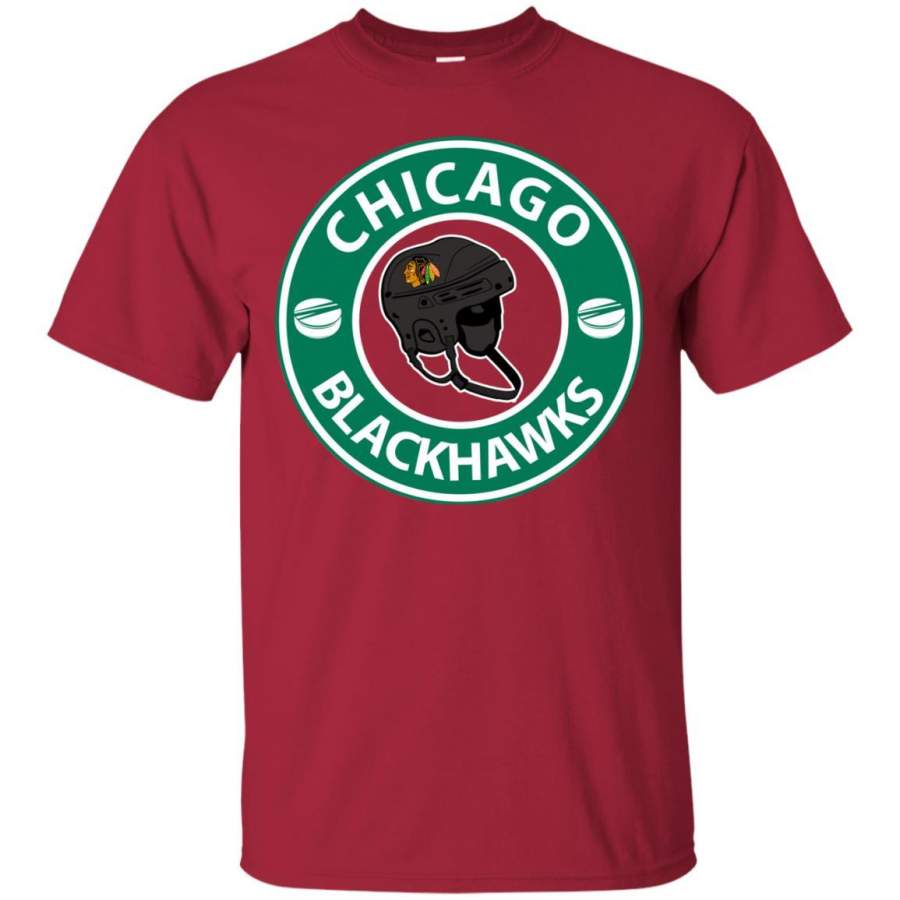 Starbucks Coffee Chicago Blackhawks T Shirts